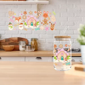 Láminas DTF UV para Vasos o Tazas Navidad
