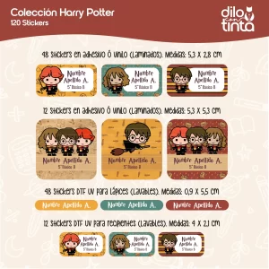 Stickers escolares Harry Potter