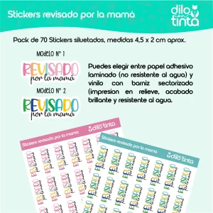 Stickers revisado por la mamá